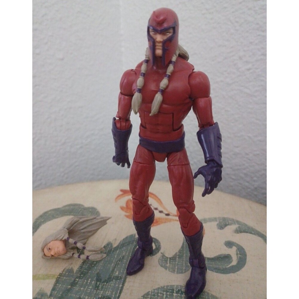 Marvel Legends AOA Colossus  Series MAGNETO 6" Figure 2021 X-MEN 2 heads